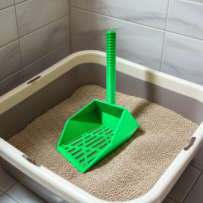 Ergonomische Katzenstreu-Schaufel