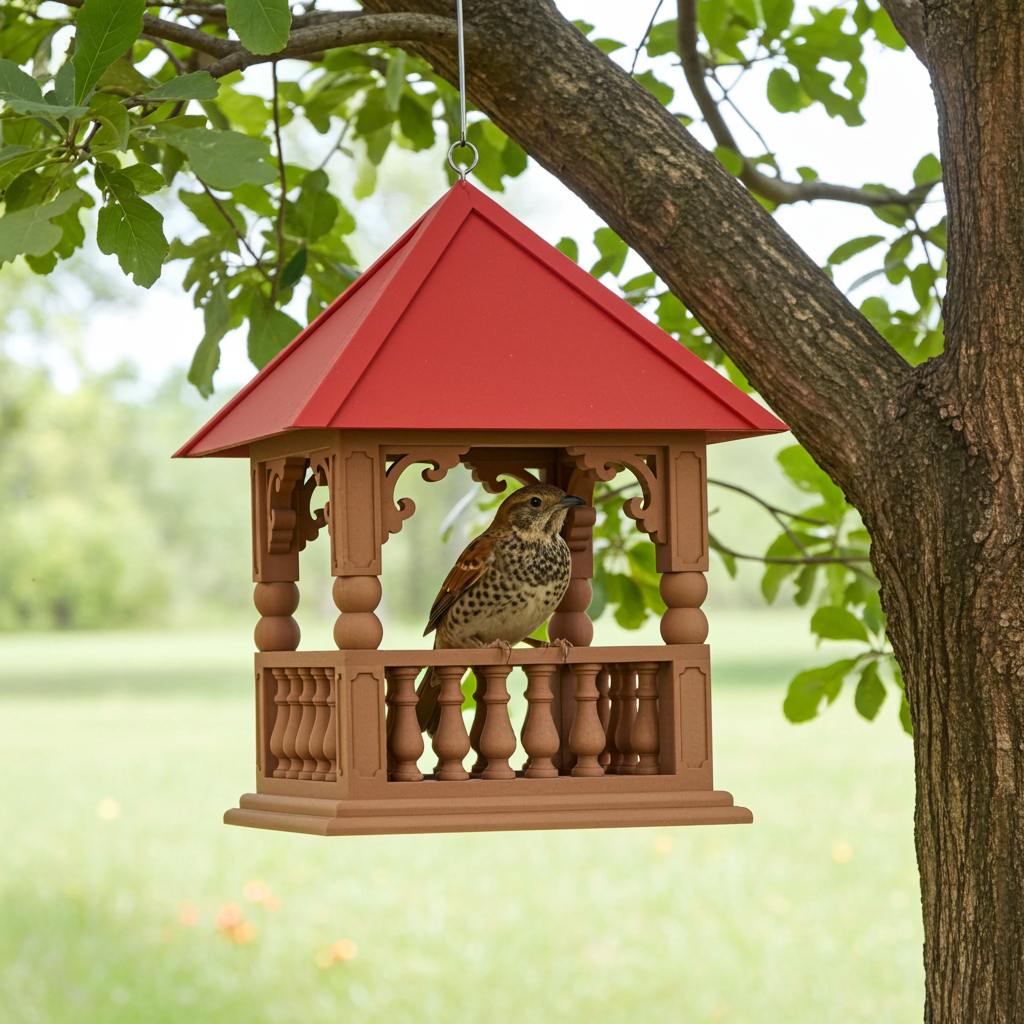 Vogel Futterhaus im Barock-Stiel